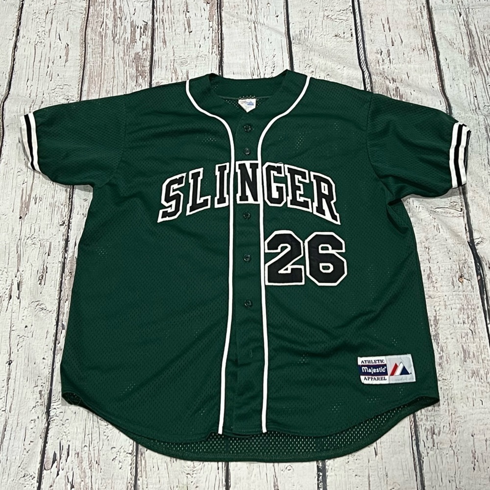 Vintage Slinger #26 Stitched Softball Baseball Majestic Sports Jersey